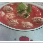 Готовим вкусный томатный суп с фрикадельками