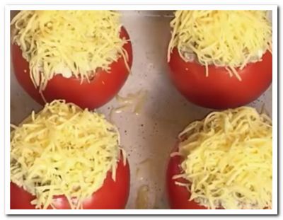 рецепт фаршированных помидоров  в духовке